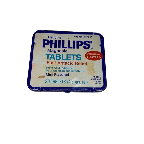 Vintage Phillips Milk Of Magnesia Tablets Tin - Picture 1 of 2